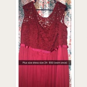 Plus Size Red Dress